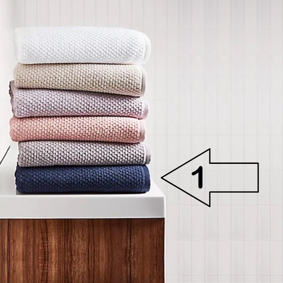 Wild Sage Savannah Quick Dry 90% Cotton HAND TOWELS = 2 Blue Fog + 1 Bijou Blue - Picture 6 of 10